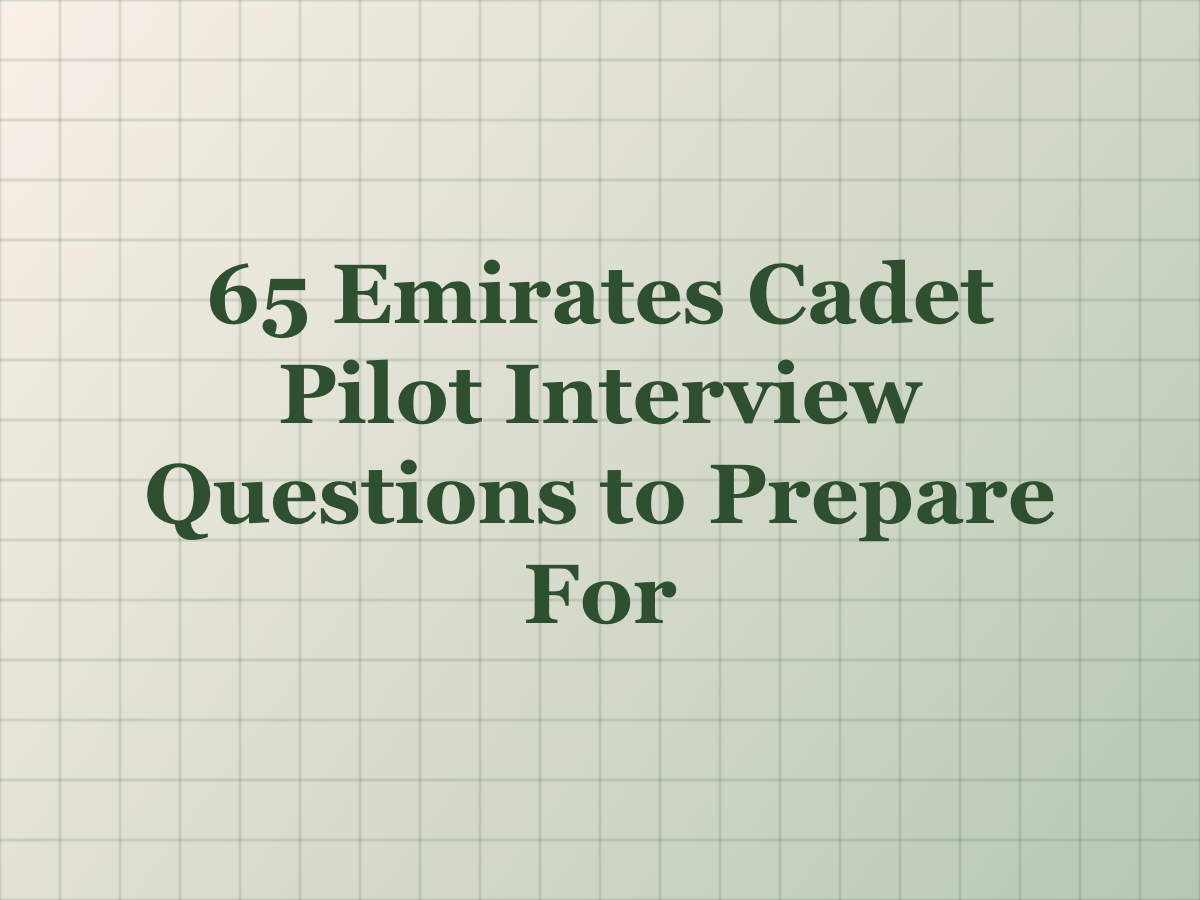 65 Emirates Cadet Pilot Interview Questions to Prepare For — Aviato blog cover